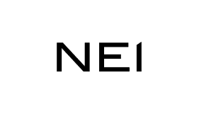 NEI logo in black and white