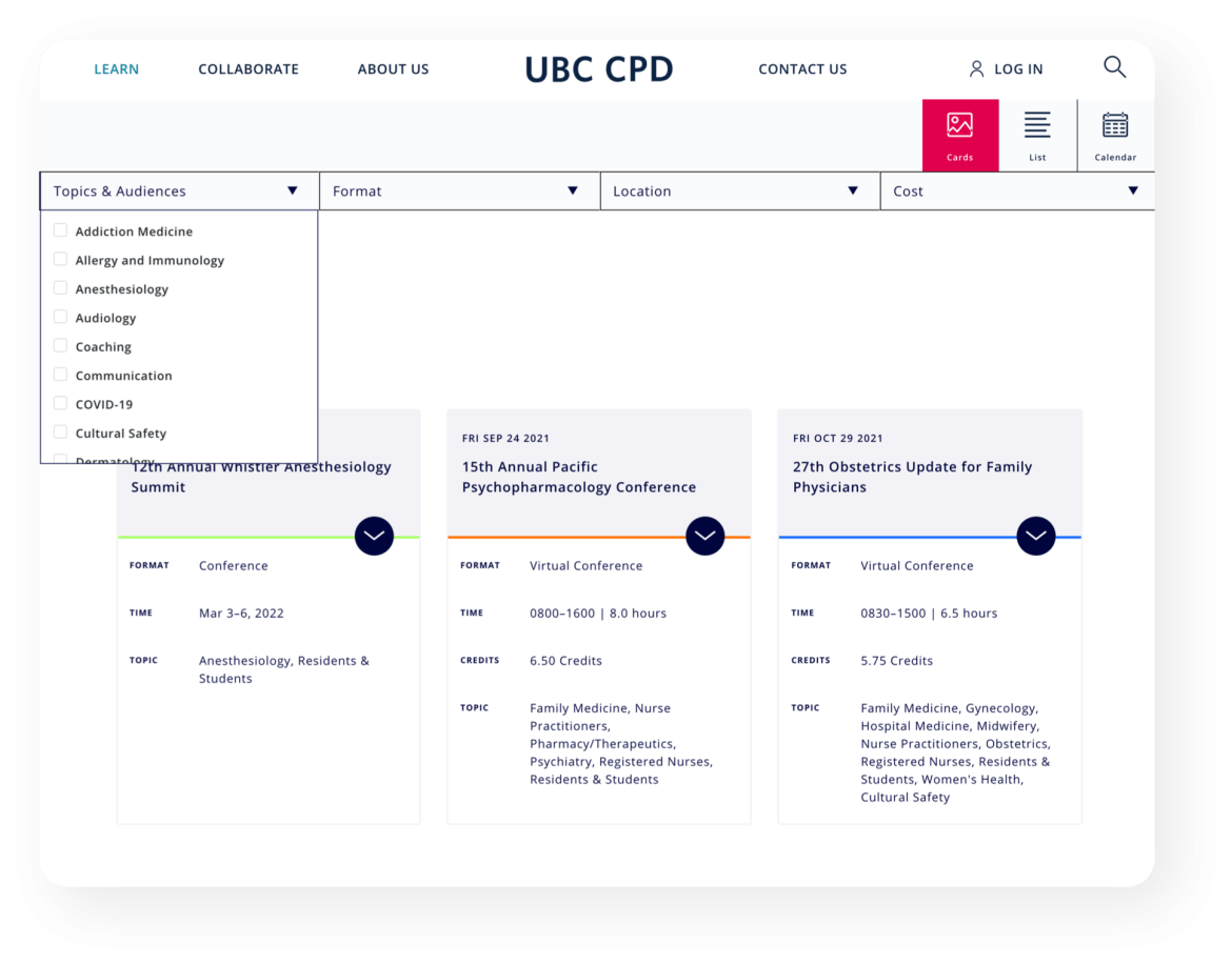 UBC CPD - fluid learning across platforms