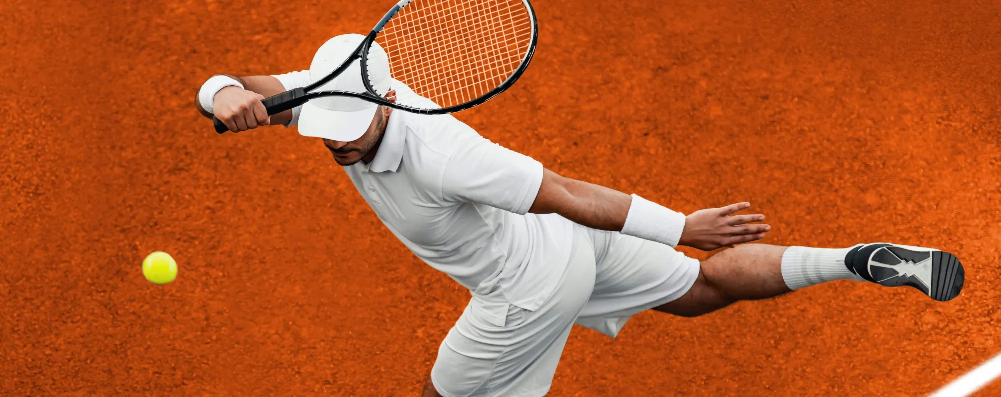 man playing tennis