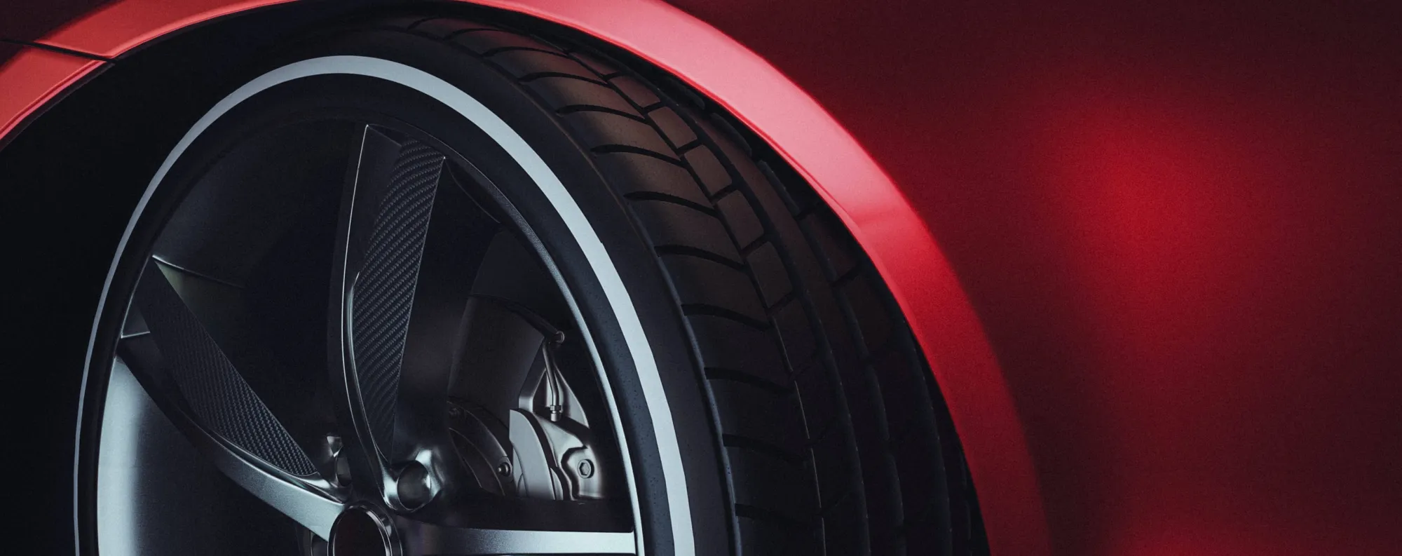 zoomed in image of a car tire